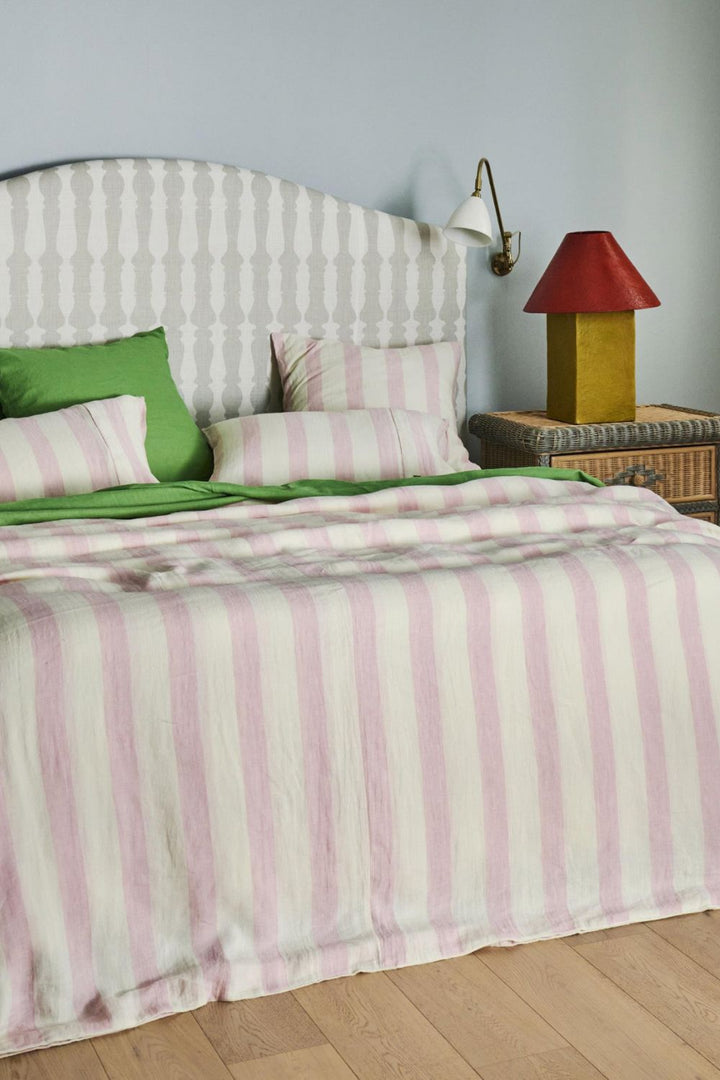 Candy Stripe Linen Quilt Cover