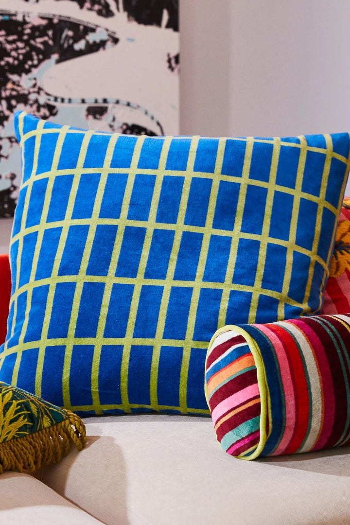 Remi Velvet Cushion - Capri