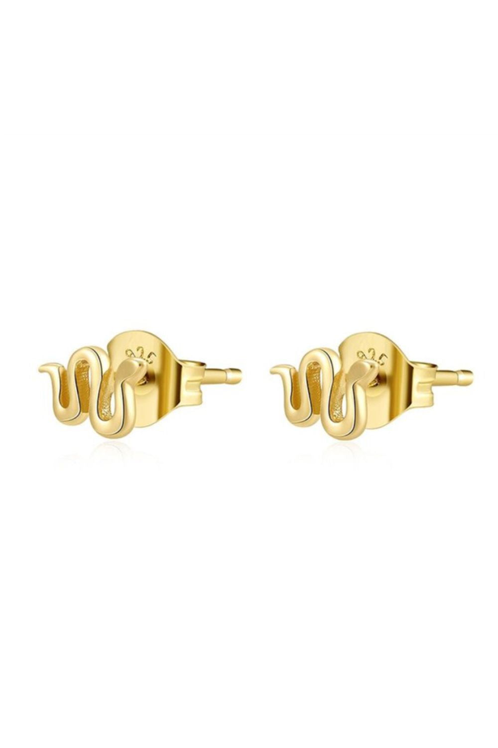 MEDUSA SNAKE STUD - GOLD