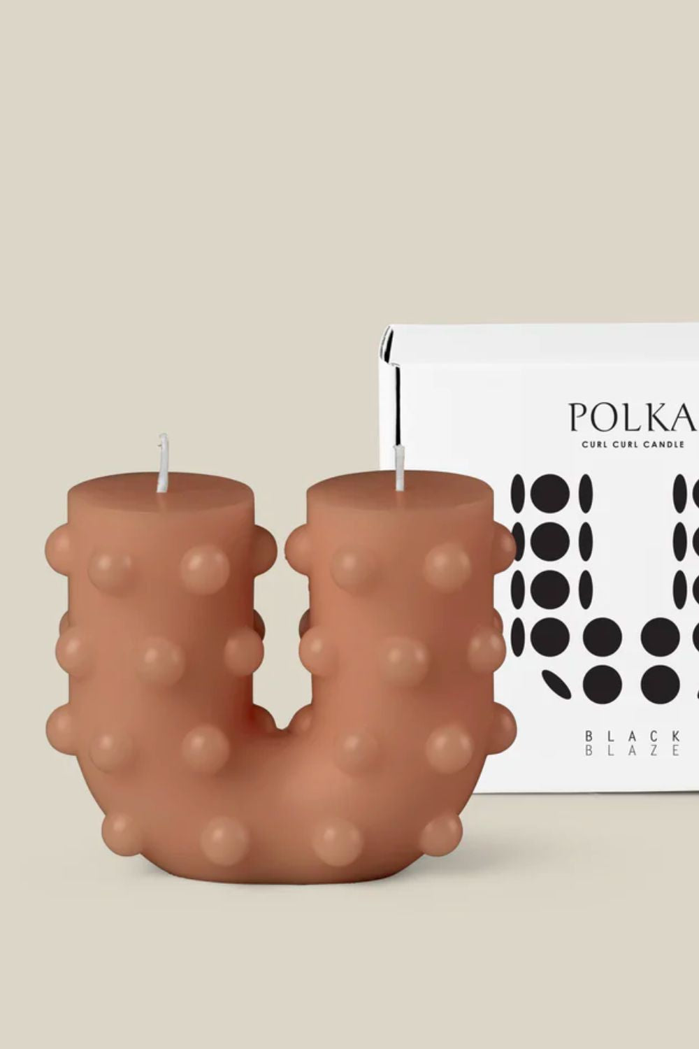 Polka Curl Curl Candle - Nude