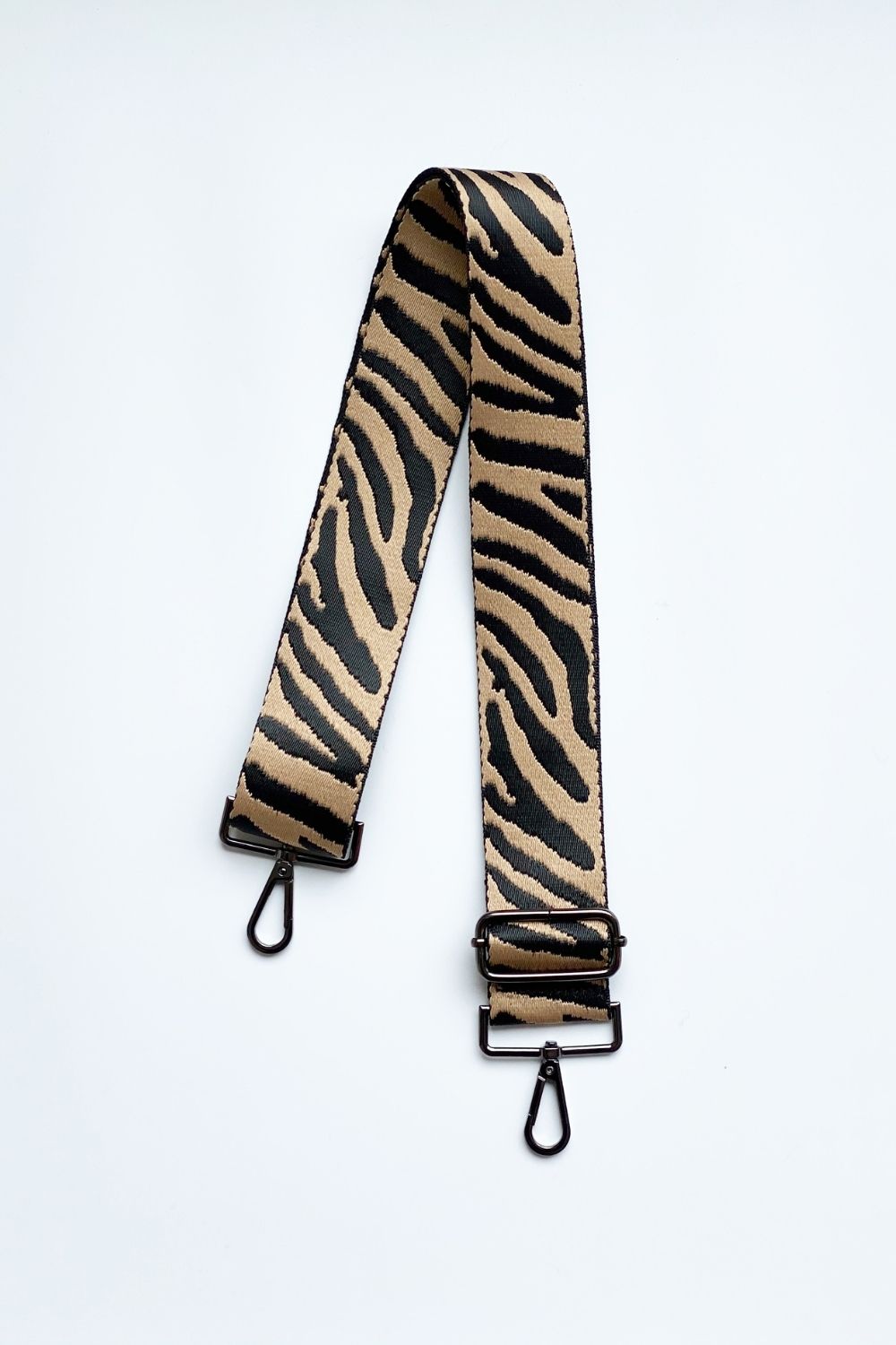 ZEBRA BAG STRAP - Black Hardware