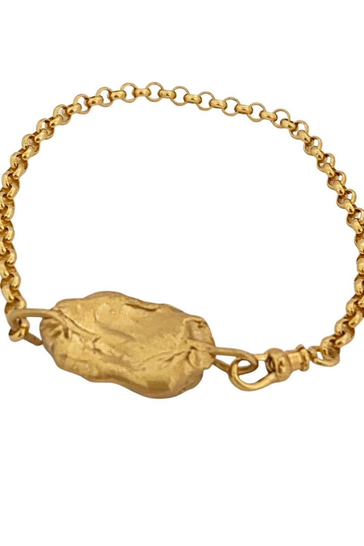 THE FORM BRACLET -  24K GOLD PLATING