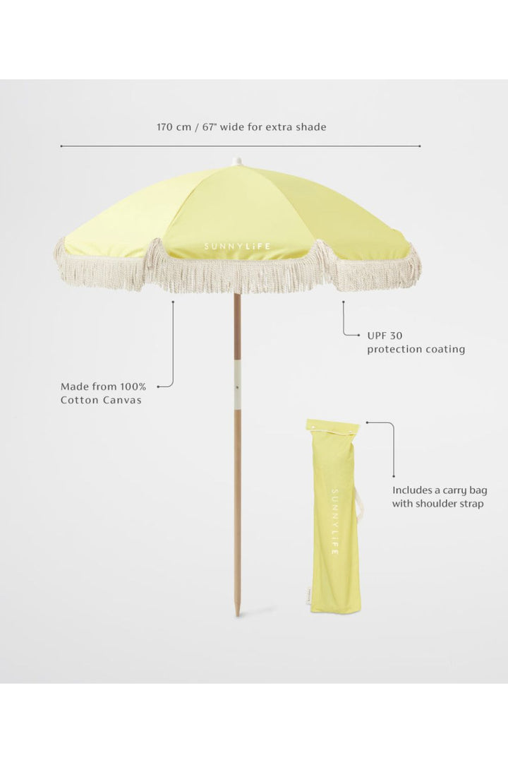 Luxe Beach Umbrella Limoncello