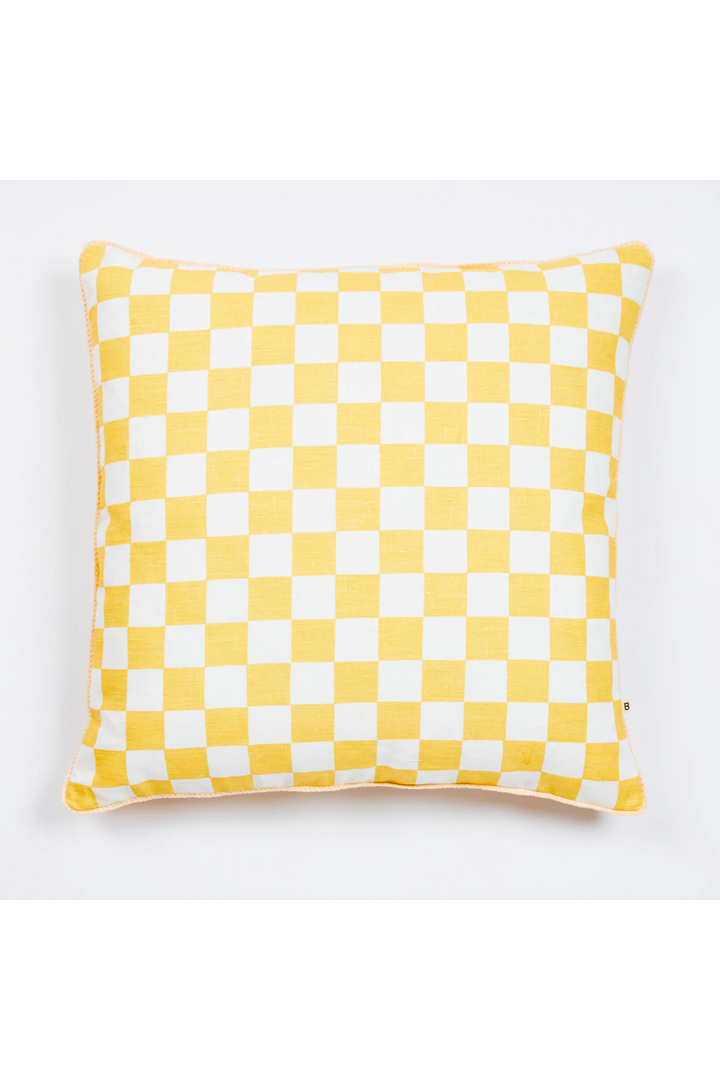 small checkers cushions vanilla