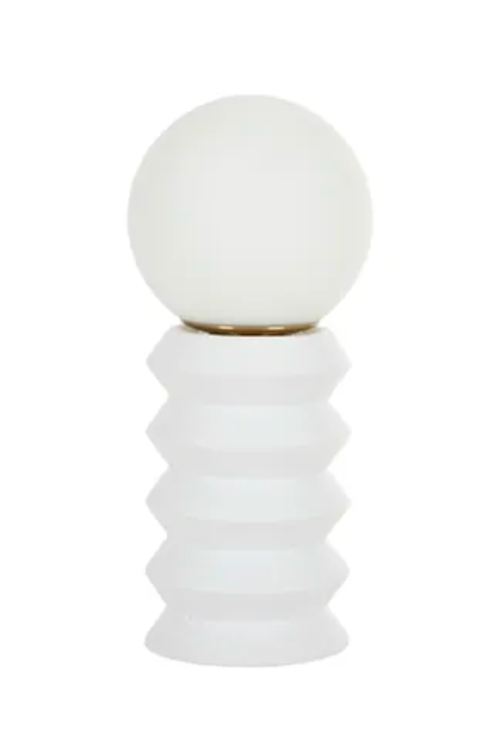 LILOU RESIN TABLE LAMP 15X34CM WHITE