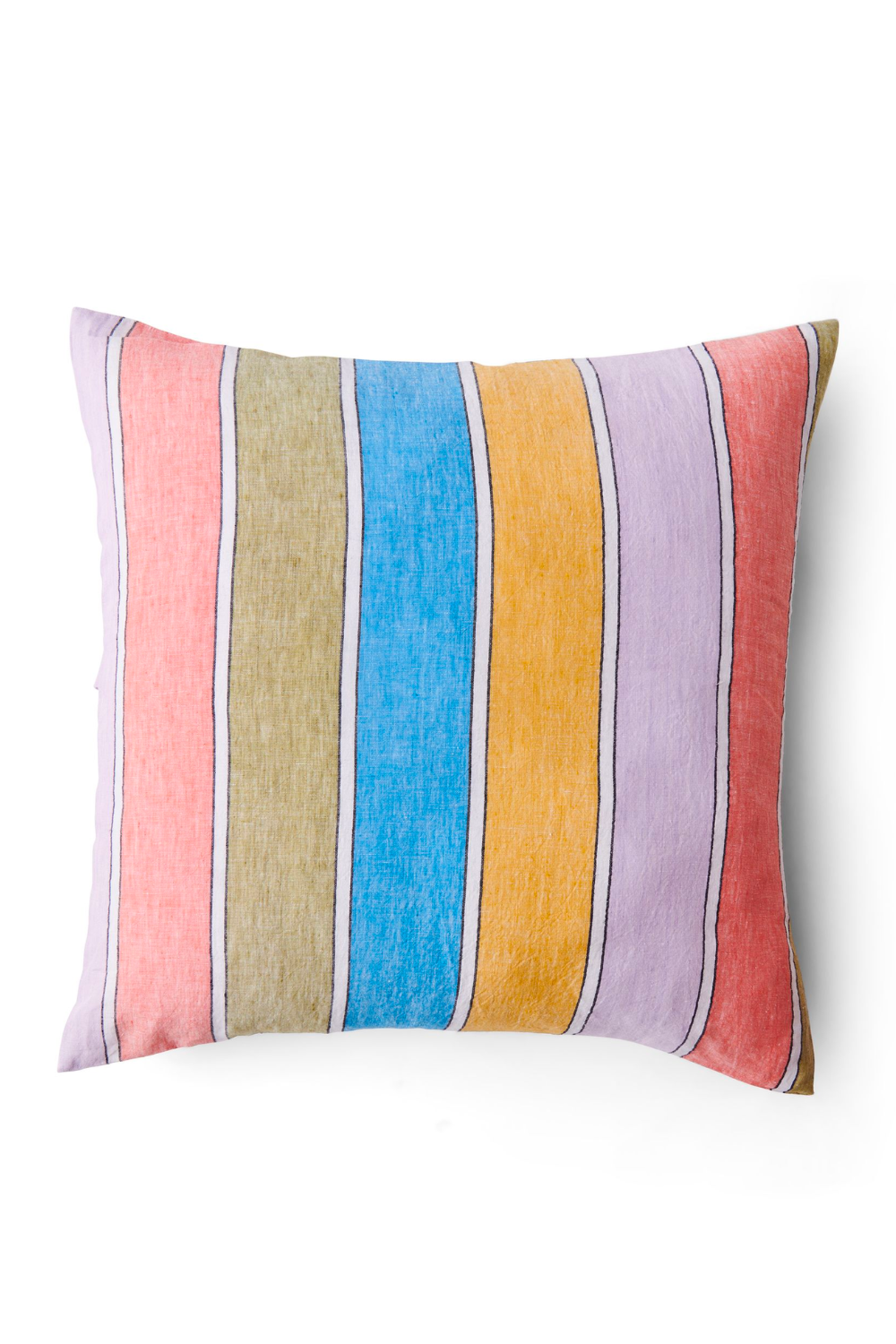 Majorca Stripe Woven Linen European Pillowcases 2P Set