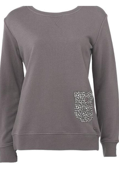 Walker Cotton Windy - French Grey/ Leopard