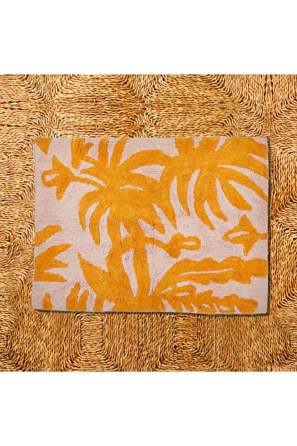 LEAF YELLOW BATH MAT