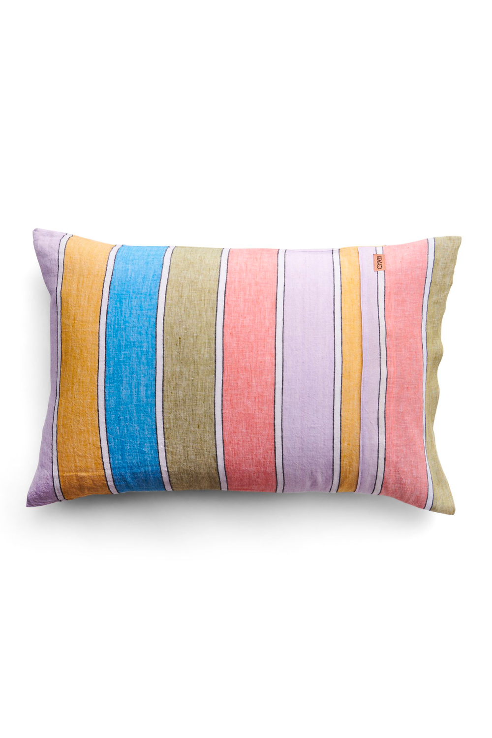 Majorca Stripe Woven Linen Pillowcases 2P Std Set
