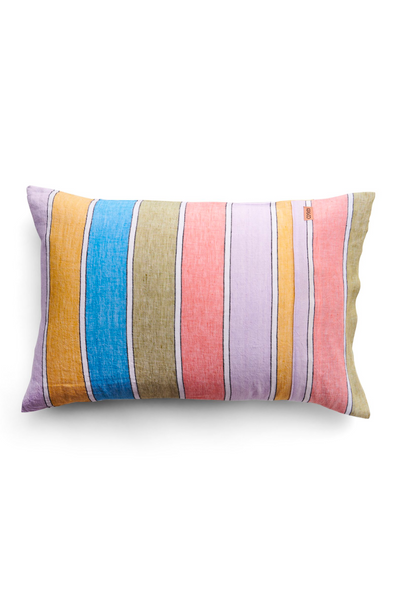 Majorca Stripe Woven Linen Pillowcases 2P King Set