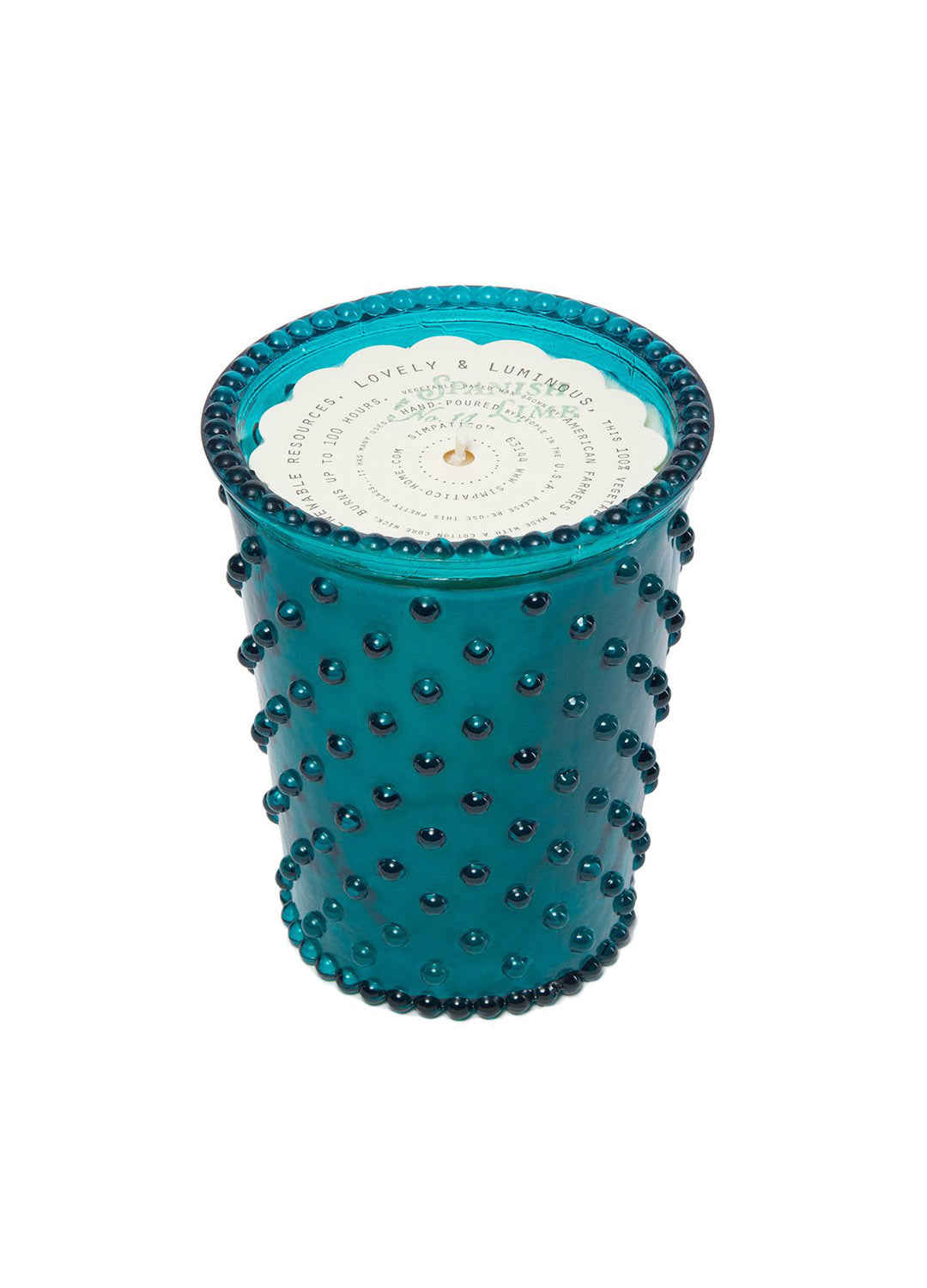 SIMPATICO -  SPANISH LIME HOBNAIL 100HR CANDLE