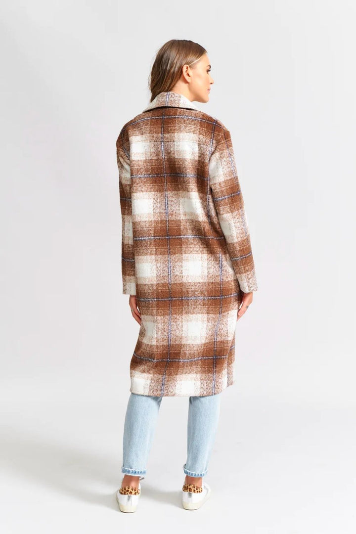 THE CHECK COAT - CHOCOLATE CHECK