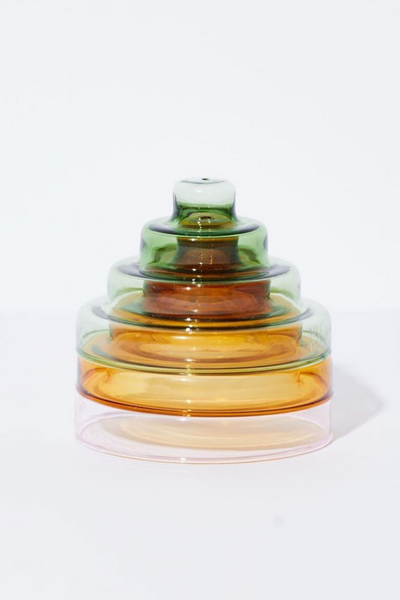 PYRAMIDS INCENSE HOLDER IN GREEN