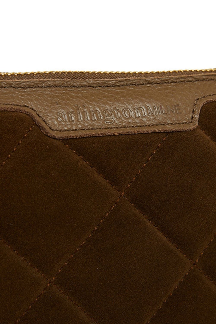 Abigail - Khaki Pebble and Suede Bag