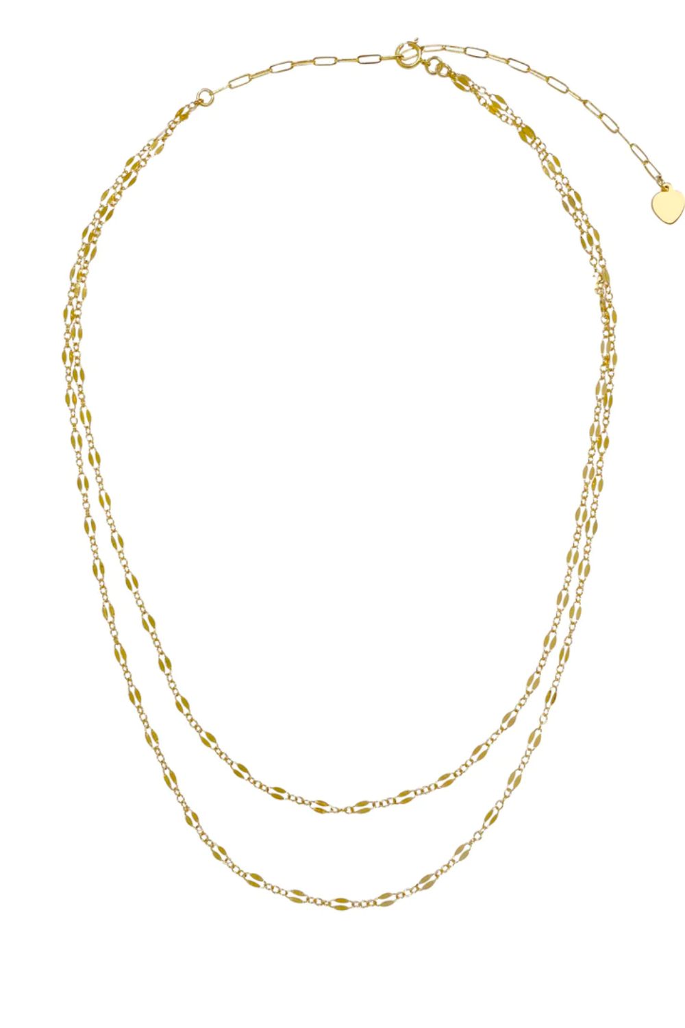 Kendell Double Chain Necklace - Gold