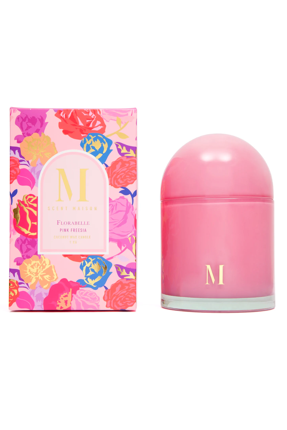 LARGE SCENT MAISON FLORABELLE - PINK FREESIA 1000G CANDLE