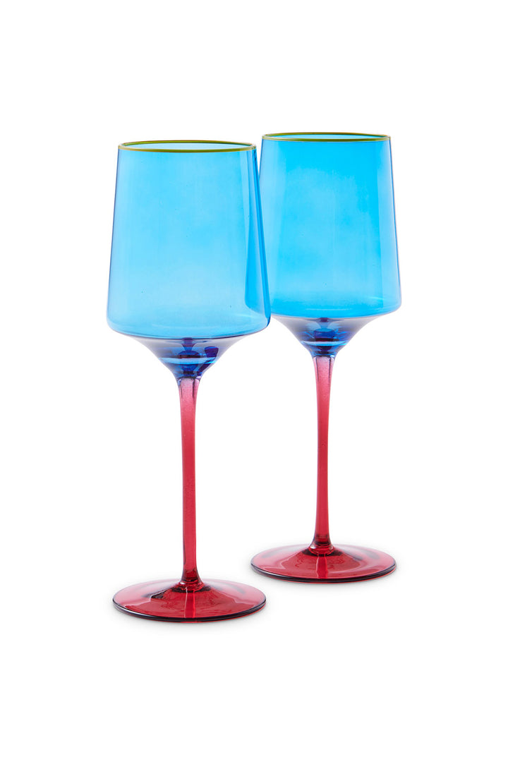 SAPPHIRE DELIGHT VINO GLASS x 2