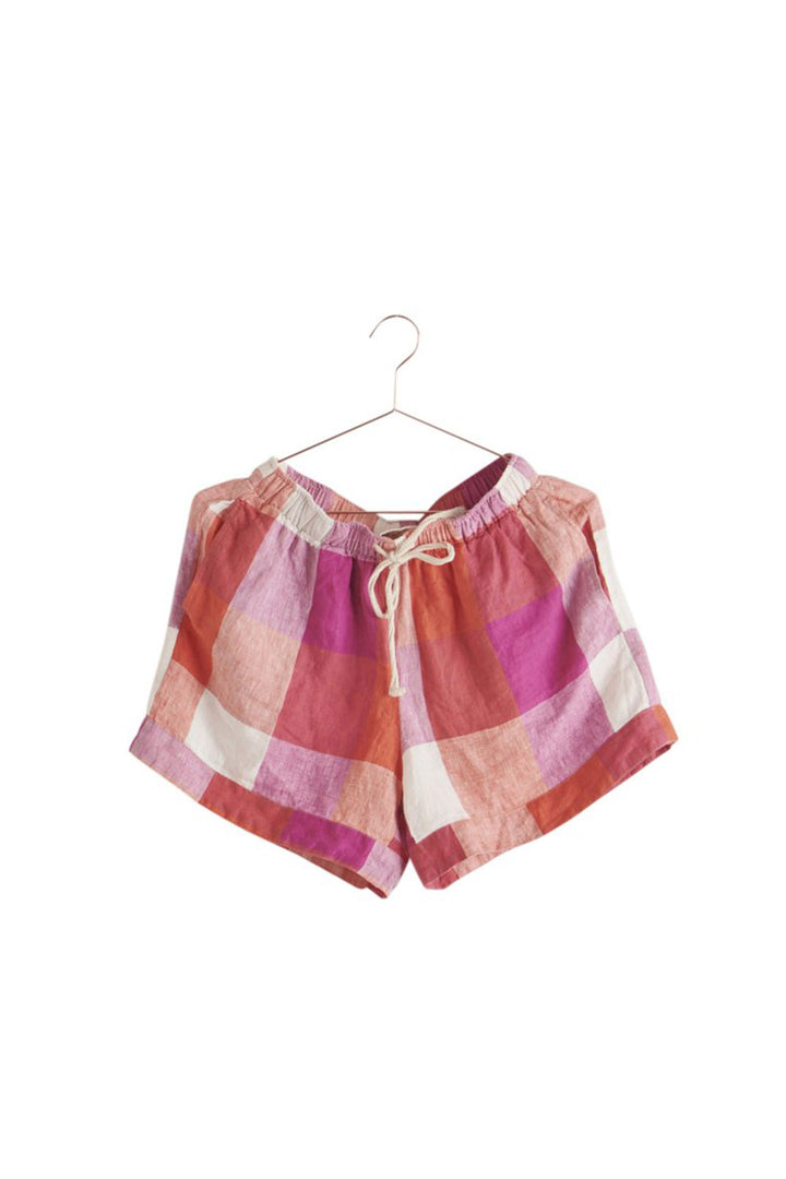 SHERBET CHECK SHORTS - LARGE - X LARGE