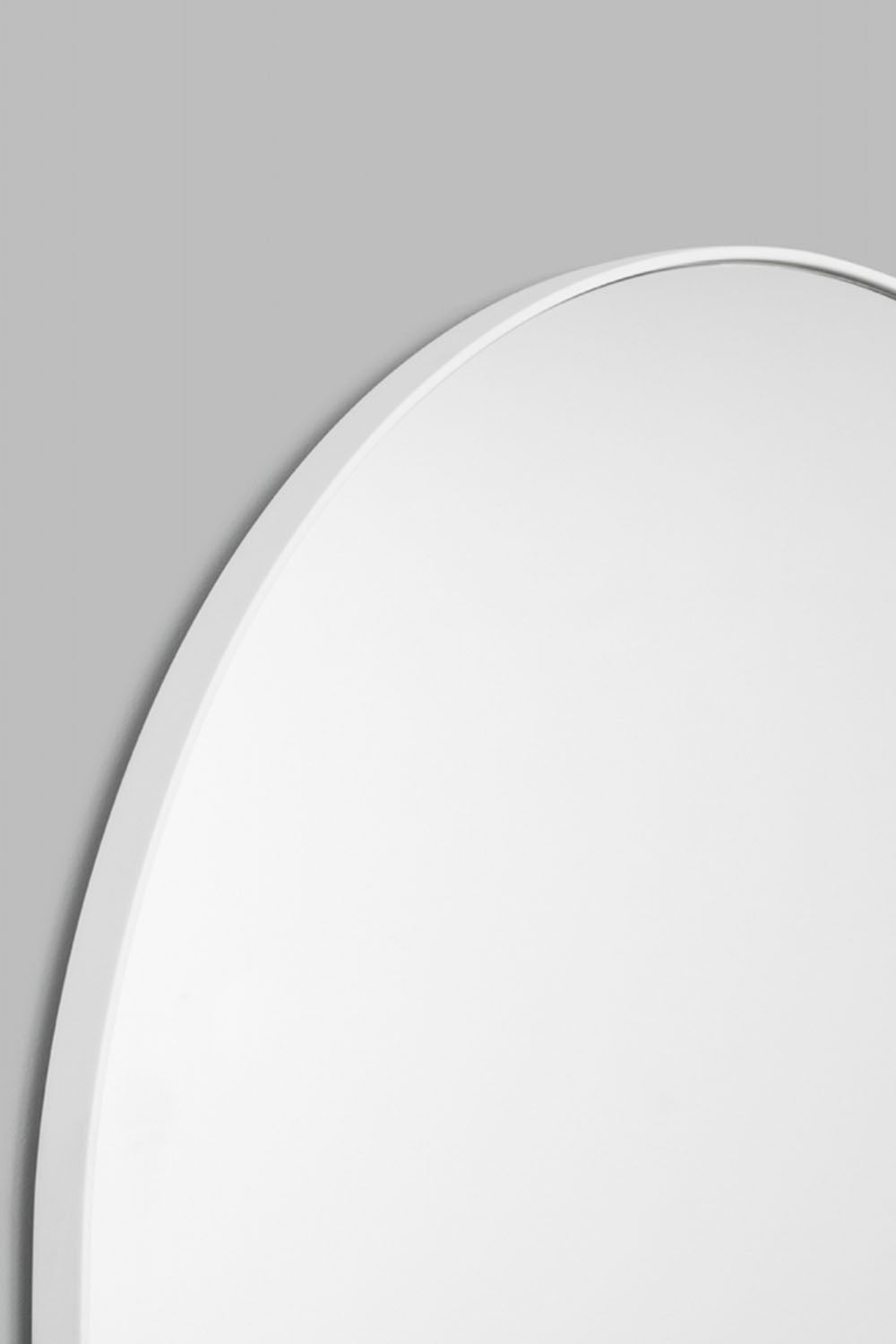 Bjorn Arch Floor Mirror - White