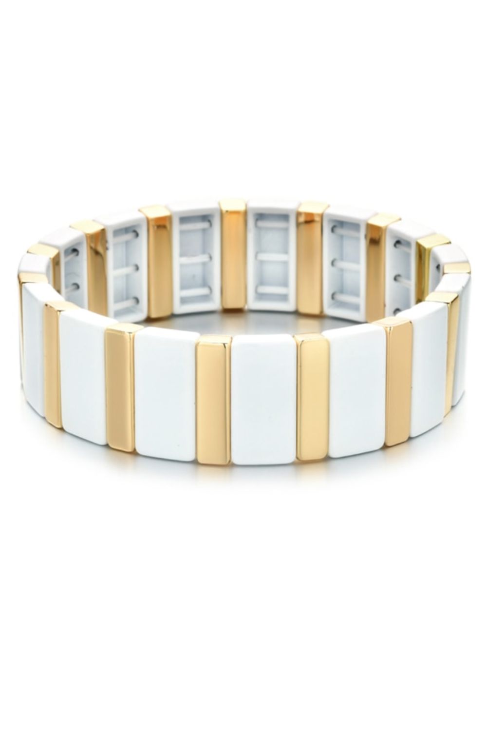 Keys bracelet - white/gold
