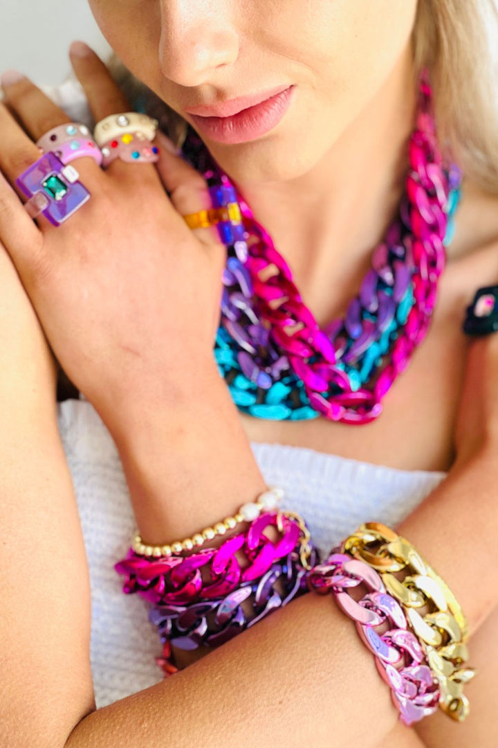 Glam Rock - Knuckle Duster Orange & Purple