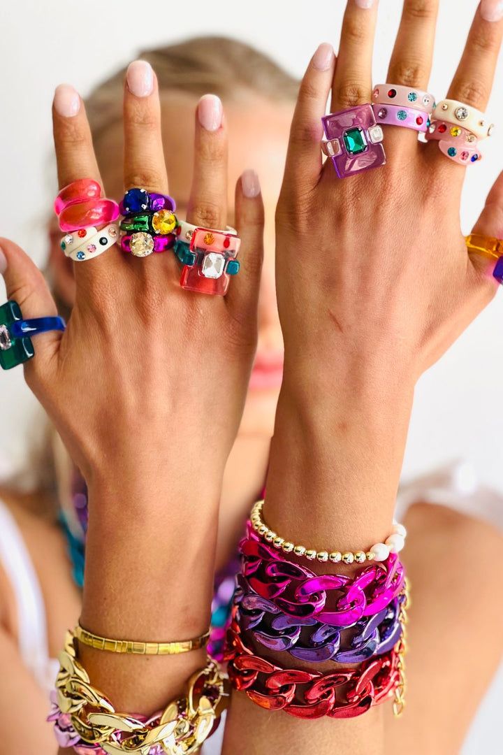 Glam Rock - Knuckle Duster Orange & Purple