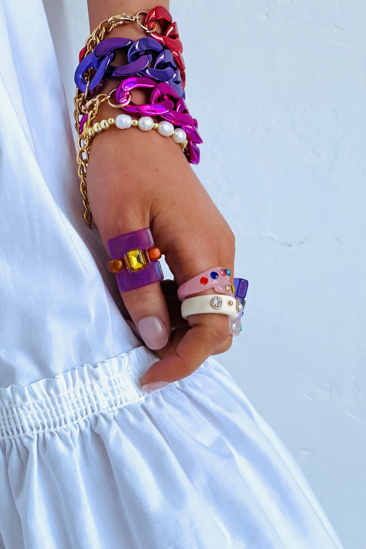 Glam Rock - Knuckle Duster Orange & Purple