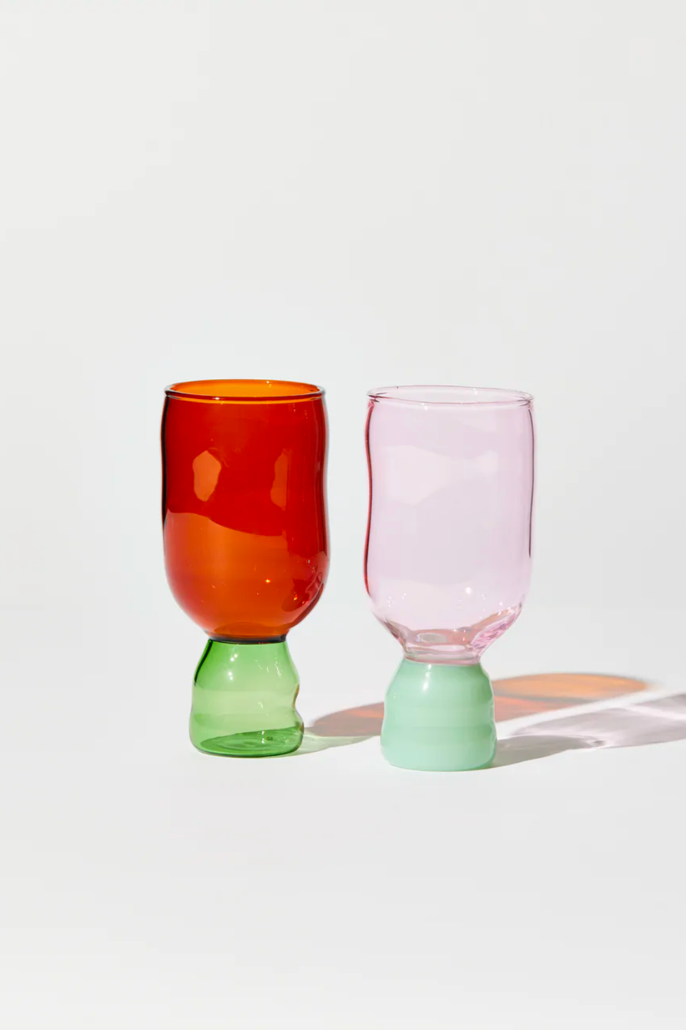 SHOW PONY GLASSES - PINK + AMBER SET