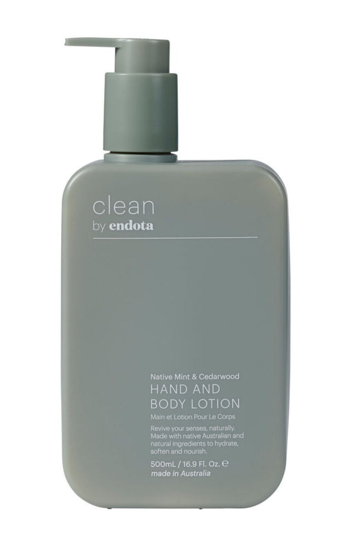 CLEAN by endota Native Mint & Cedarwood Hand & Body Lotion 500ml