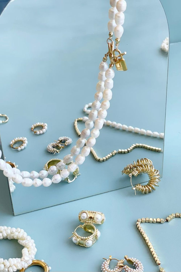Pearl Locket Necklace