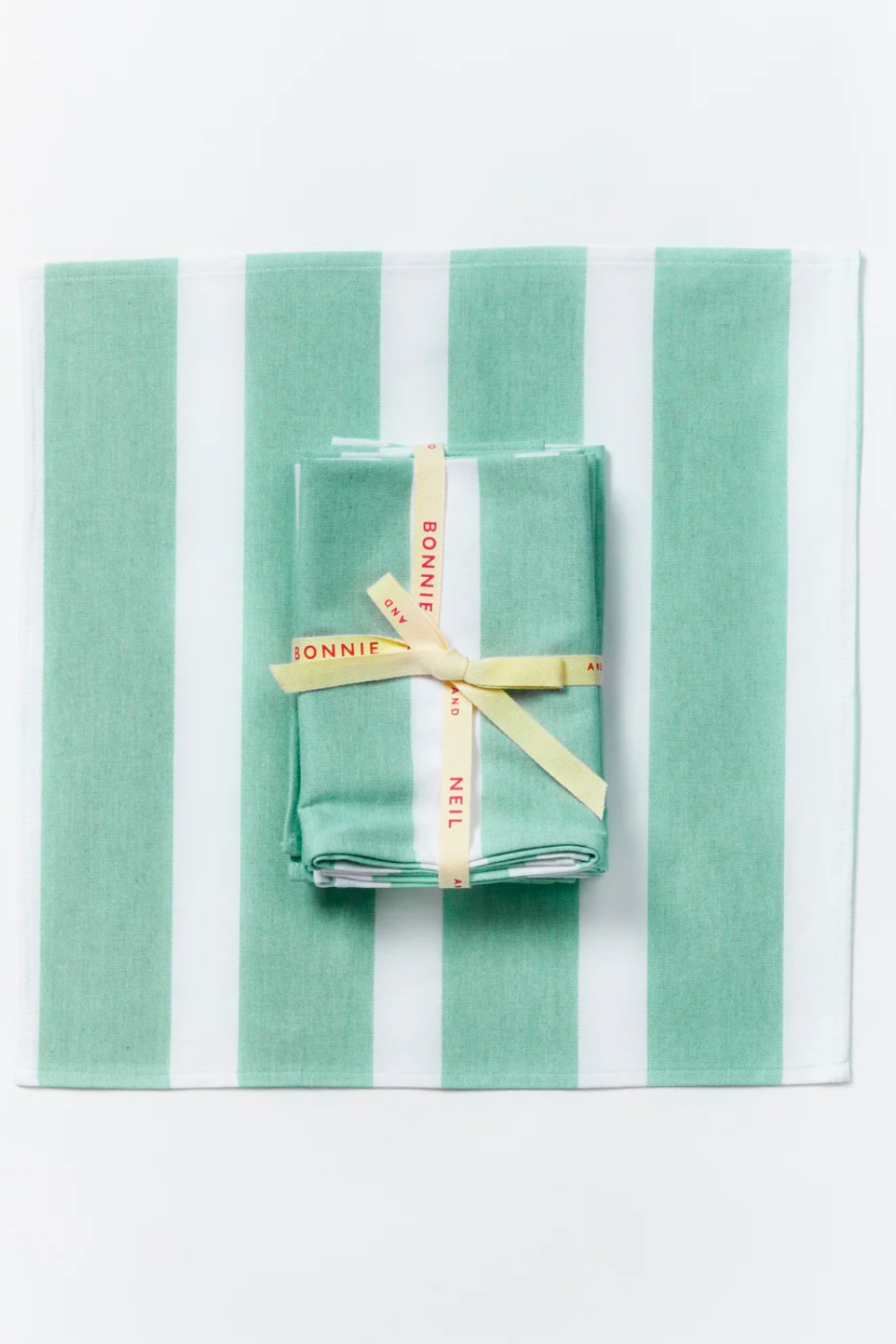 FLORENCE STRIPE PISTACHIO NAPKINS (SET OF 6)
