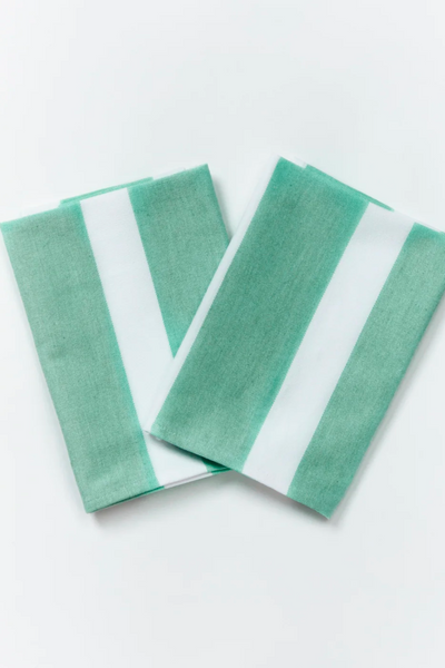 FLORENCE STRIPE PISTACHIO NAPKINS (SET OF 6)