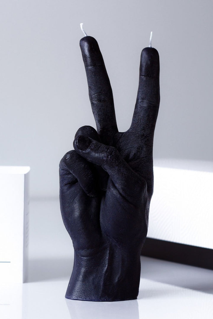"VICTORY" CANDLE HAND GESTURE BLACK