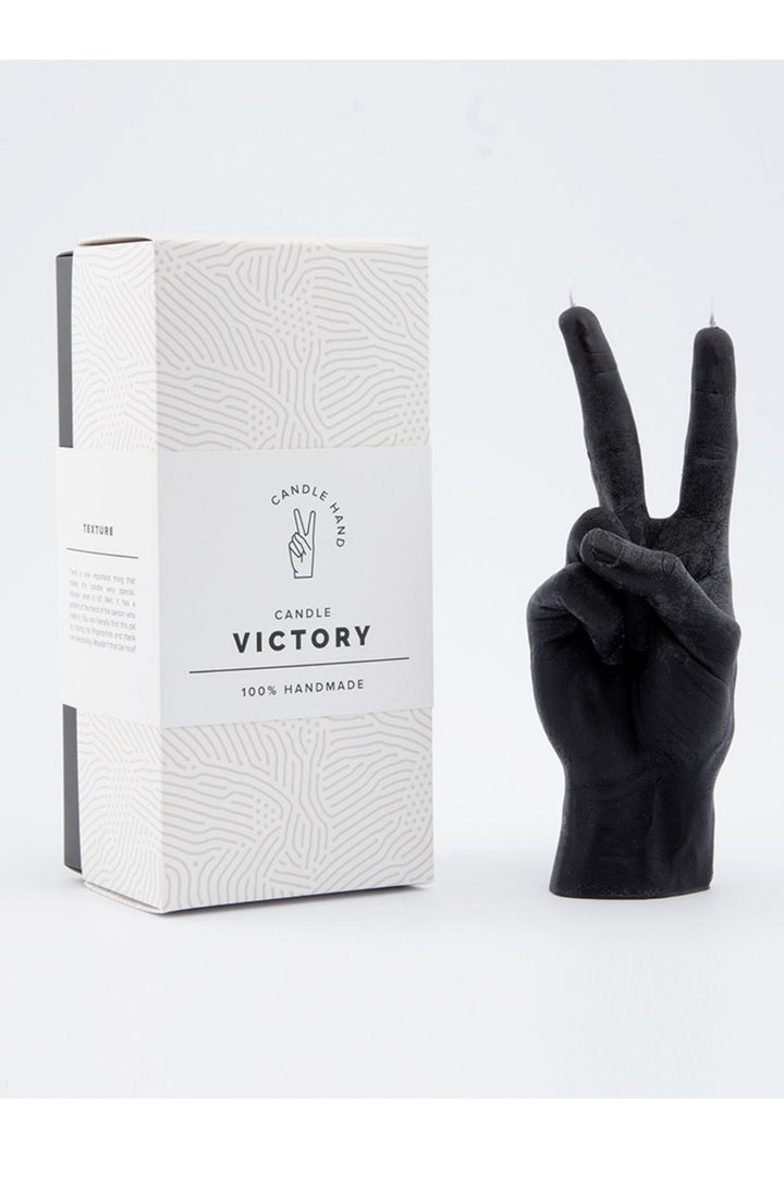 "VICTORY" CANDLE HAND GESTURE BLACK