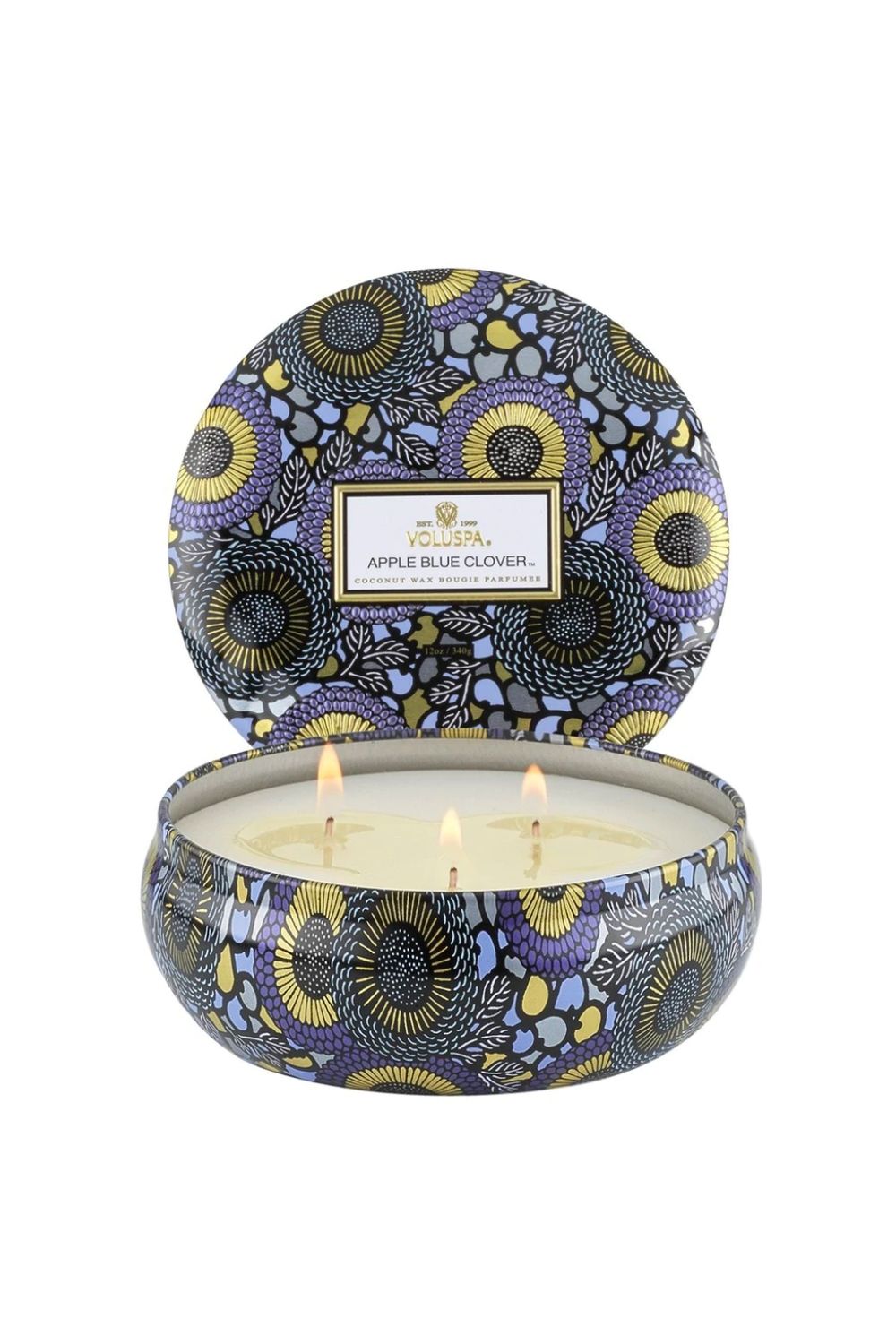 VOLUSPA - Apple Blue Colver 3 Wick Candle
